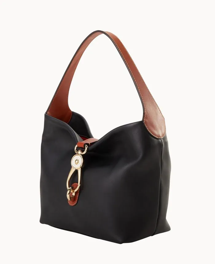 Dooney and Bourke Penrose Logo Lock Shoulder Bag Black WomenMen Shoulder Bags Dooney and Bourke Penrose Logo Lock Shoulder Bag Black WomenMen Shoulder Bags