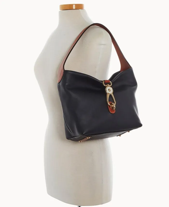 Dooney and Bourke Penrose Logo Lock Shoulder Bag Black WomenMen Shoulder Bags Dooney and Bourke Penrose Logo Lock Shoulder Bag Black WomenMen Shoulder Bags