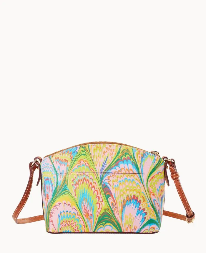 Dooney and Bourke Plumes Suki Crossbody Pink WomenMen Crossbodies
