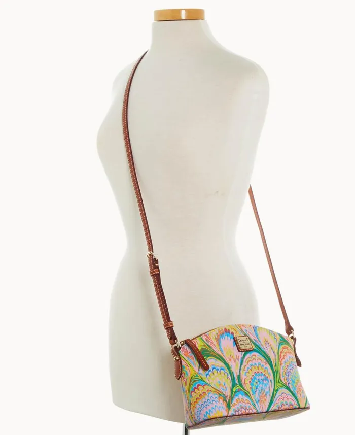 Dooney and Bourke Plumes Suki Crossbody Pink WomenMen Crossbodies