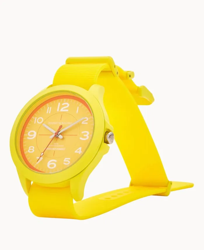 Dooney and Bourke Poppy Sport Watch Yellow WomenMen Watches