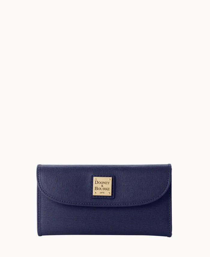 Dooney and Bourke Saffiano Continental Clutch Marine WomenMen Wallets