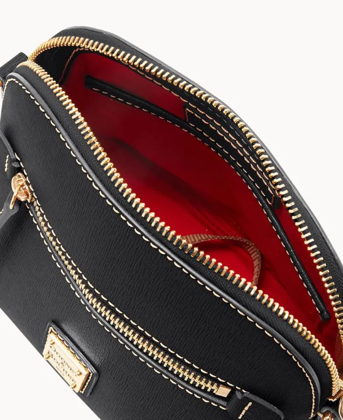 Dooney and Bourke Saffiano Domed Crossbody Black WomenMen Crossbodies