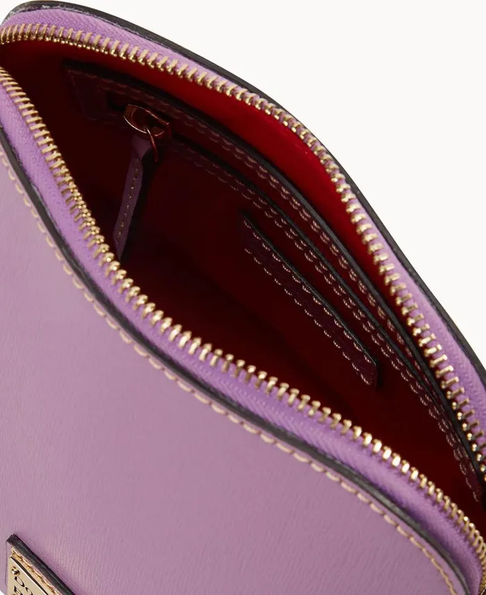 Dooney and Bourke Saffiano Domed Crossbody Light Mauve WomenMen Crossbodies