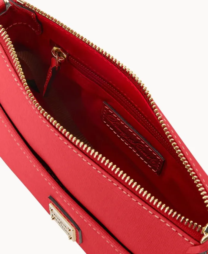Dooney and Bourke Saffiano Katie Crossbody Tomato WomenMen Crossbodies