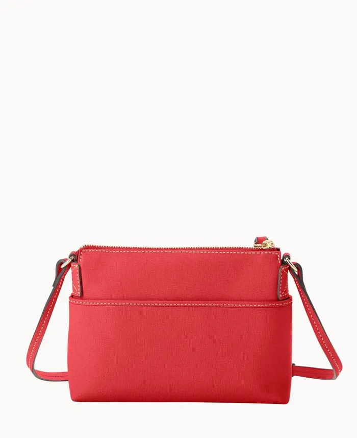 Dooney and Bourke Saffiano Katie Crossbody Tomato WomenMen Crossbodies