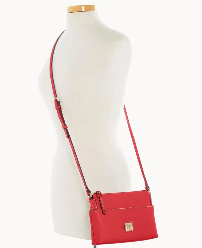 Dooney and Bourke Saffiano Katie Crossbody Tomato WomenMen Crossbodies
