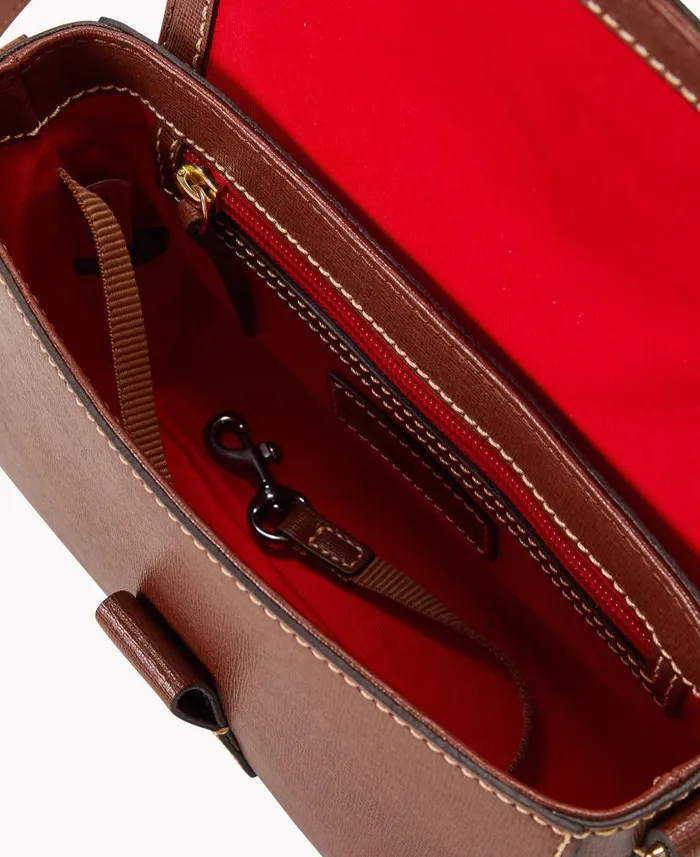 Dooney and Bourke Saffiano Kyra Bag Amber WomenMen Shoulder Bags