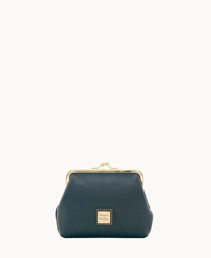 Dooney and Bourke Saffiano Large Framed Purse Black WomenMen Wallets