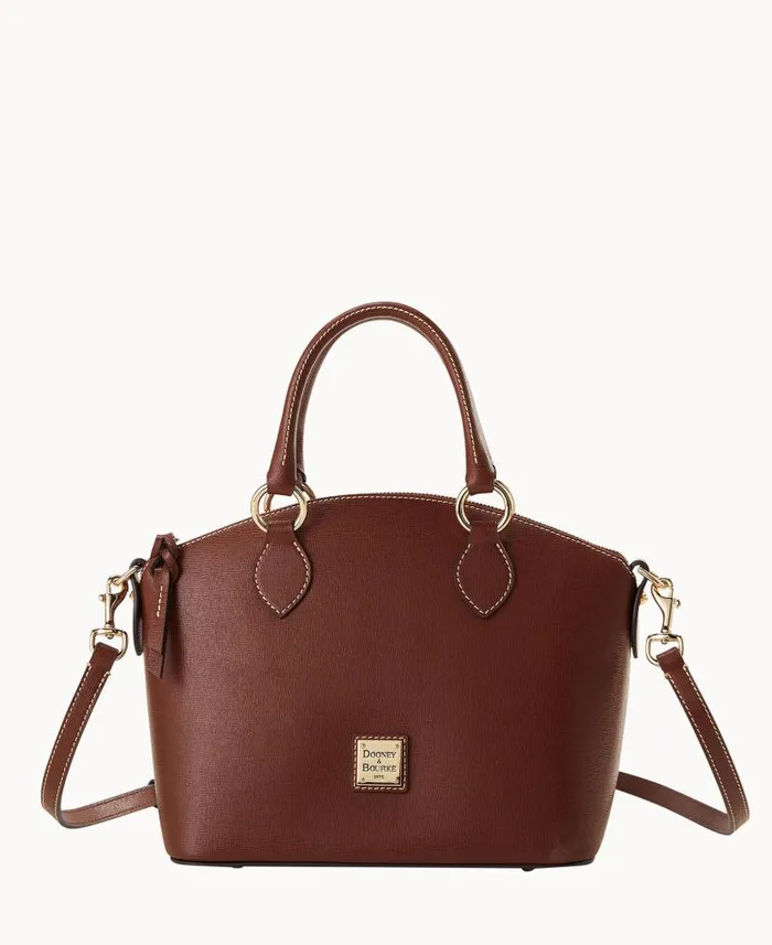 Dooney and Bourke Saffiano Satchel Amber WomenMen Crossbodies