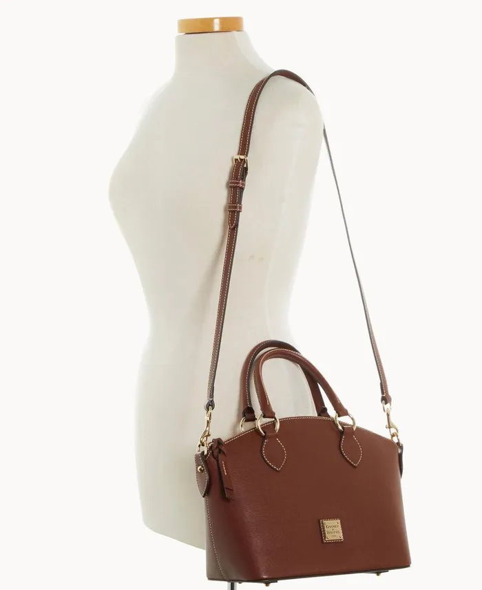 Dooney and Bourke Saffiano Satchel Amber WomenMen Crossbodies