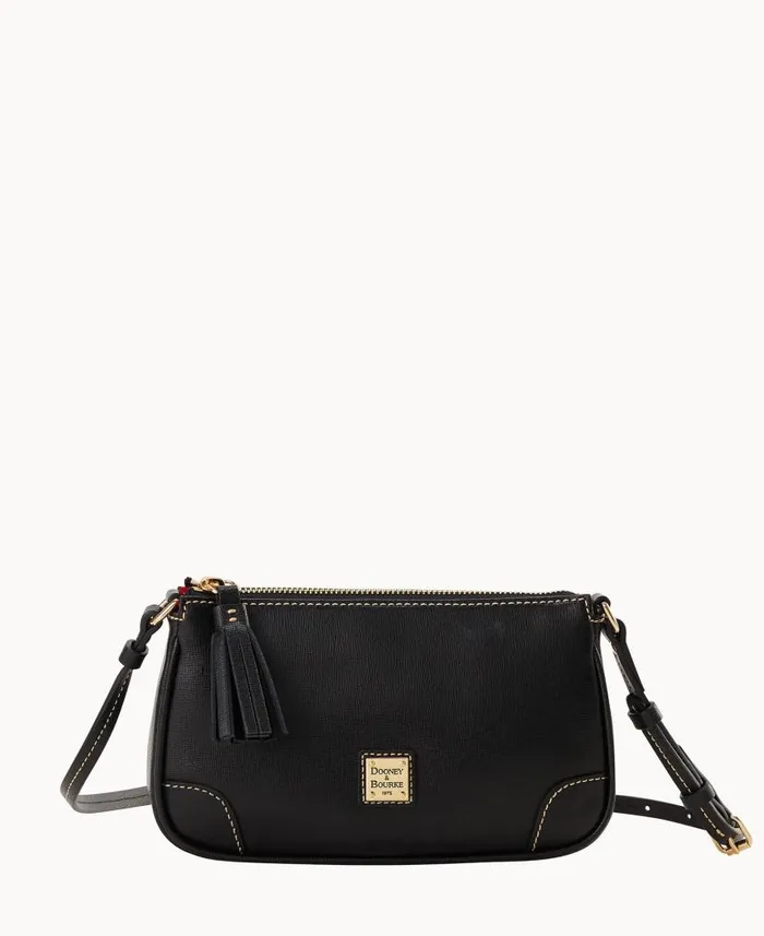 Dooney and Bourke Saffiano Slim Crossbody Black WomenMen Crossbodies