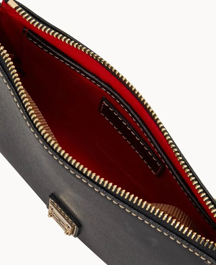 Dooney and Bourke Saffiano Slim Crossbody Black WomenMen Crossbodies