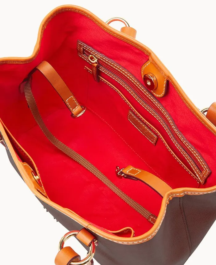 Dooney and Bourke Saffiano Small Briana Amber WomenMen Satchels