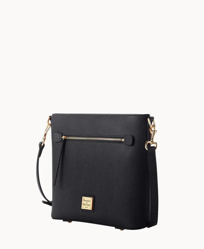 Dooney and Bourke Saffiano Zip Crossbody Black WomenMen Crossbodies
