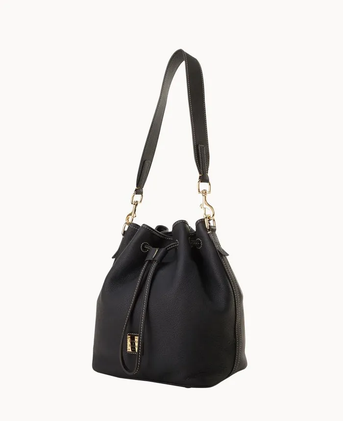 Dooney and Bourke Sorrento Drawstring Black WomenMen Shoulder Bags