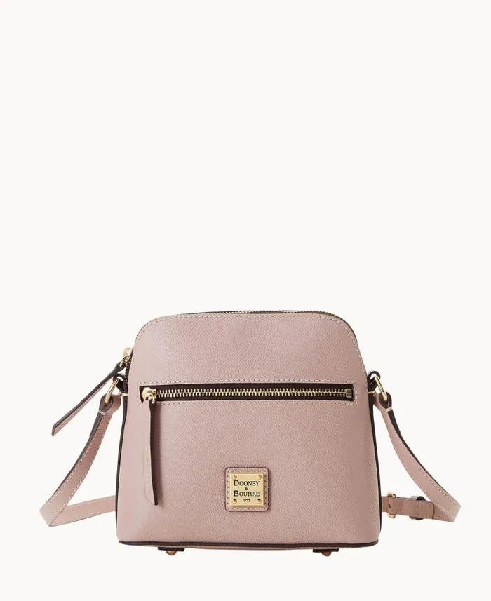 Dooney and Bourke Sorrento Zip Domed Crossbody Mushroom WomenMen Crossbodies