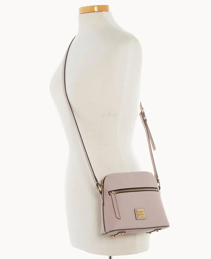 Dooney and Bourke Sorrento Zip Domed Crossbody Mushroom WomenMen Crossbodies Dooney and Bourke Sorrento Zip Domed Crossbody Mushroom WomenMen Crossbodies