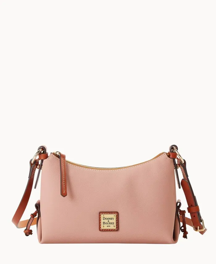 Dooney and Bourke Torino Hobo Crossbody Dusty Rose WomenMen Crossbodies