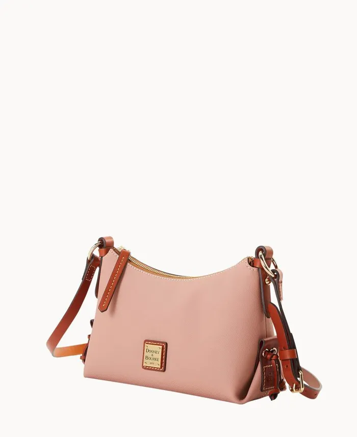 Dooney and Bourke Torino Hobo Crossbody Dusty Rose WomenMen Crossbodies