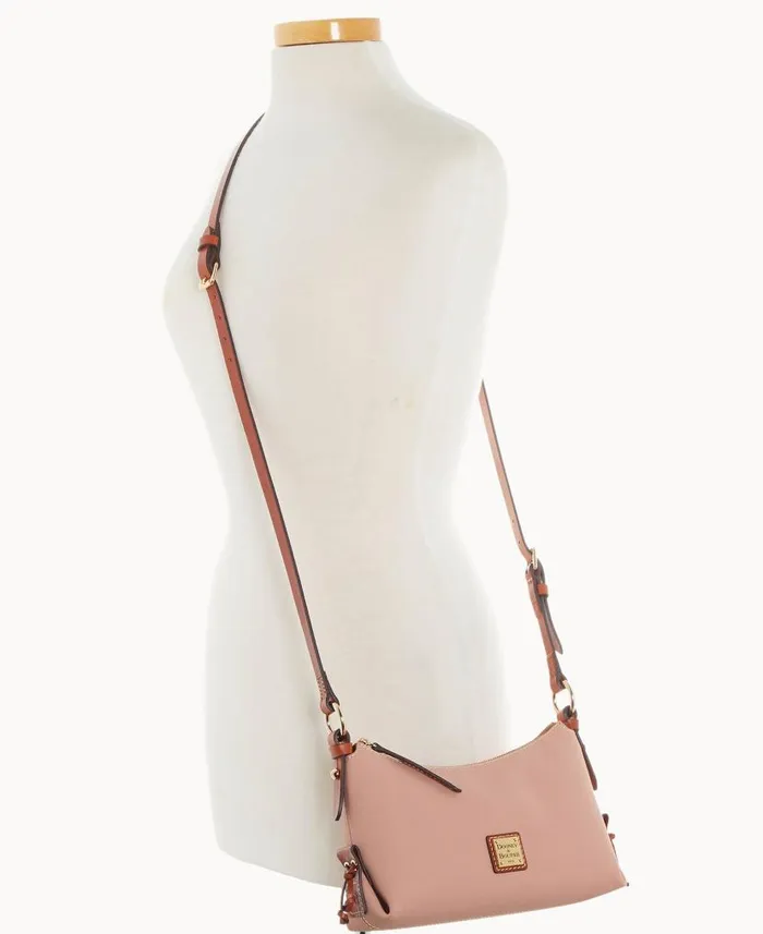 Dooney and Bourke Torino Hobo Crossbody Dusty Rose WomenMen Crossbodies