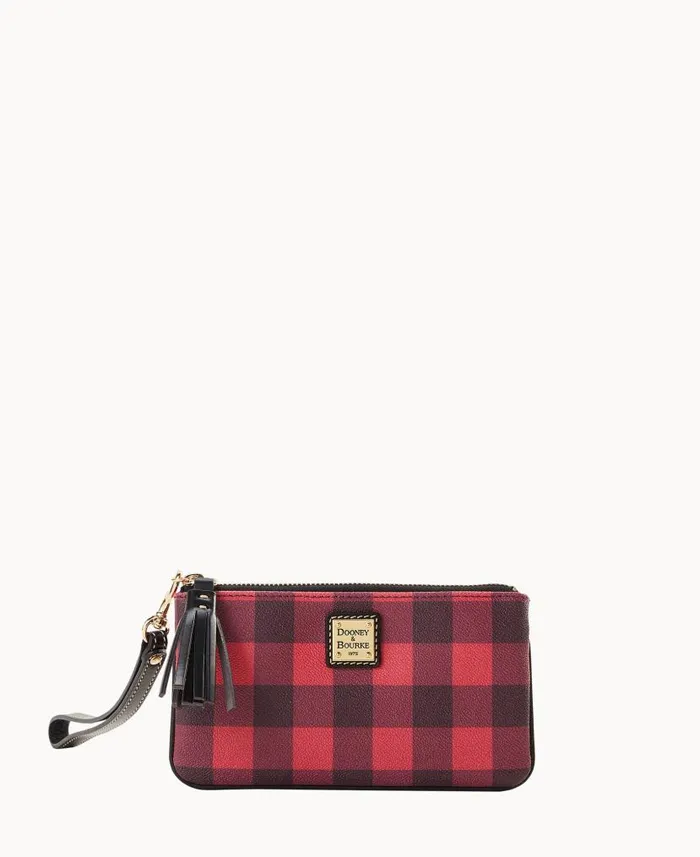 Dooney and Bourke Tucker Small Carrington Wristlet Red WomenMen Wallets