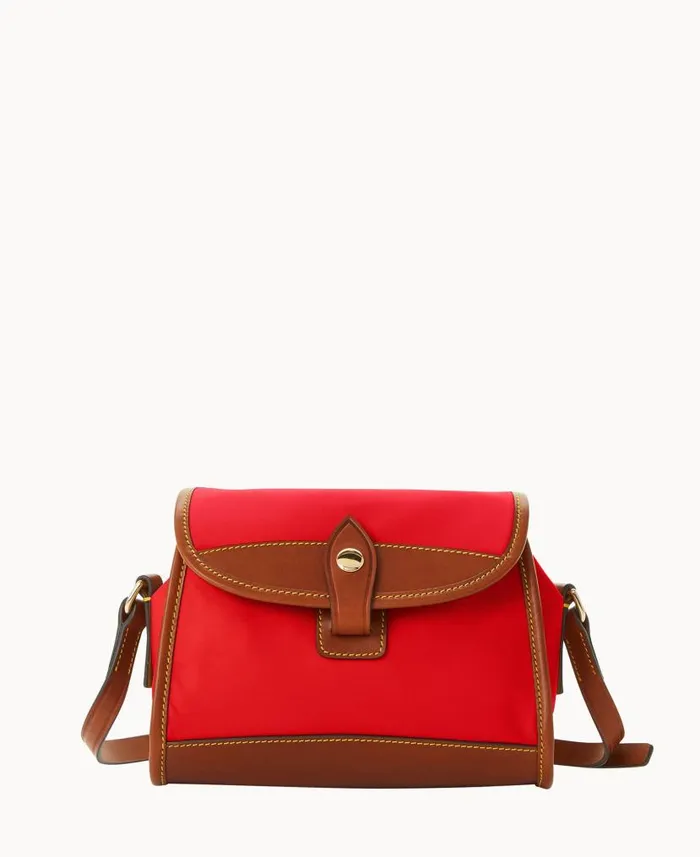 Dooney and Bourke Wayfarer Flap Crossbody Red WomenMen Crossbodies