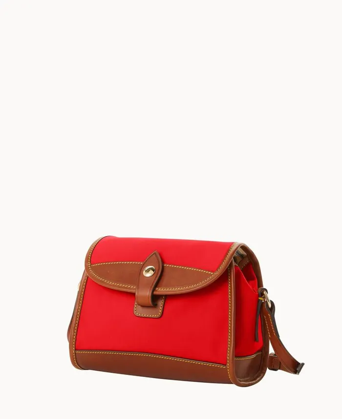 Dooney and Bourke Wayfarer Flap Crossbody Red WomenMen Crossbodies