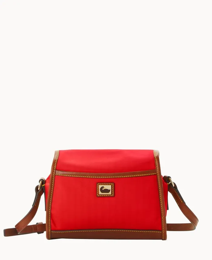 Dooney and Bourke Wayfarer Flap Crossbody Red WomenMen Crossbodies