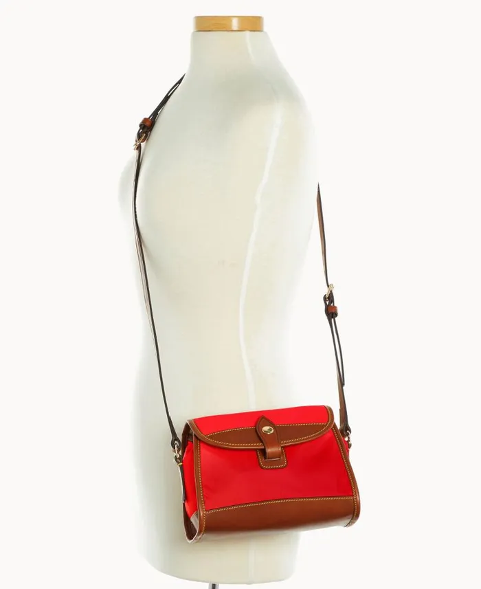 Dooney and Bourke Wayfarer Flap Crossbody Red WomenMen Crossbodies
