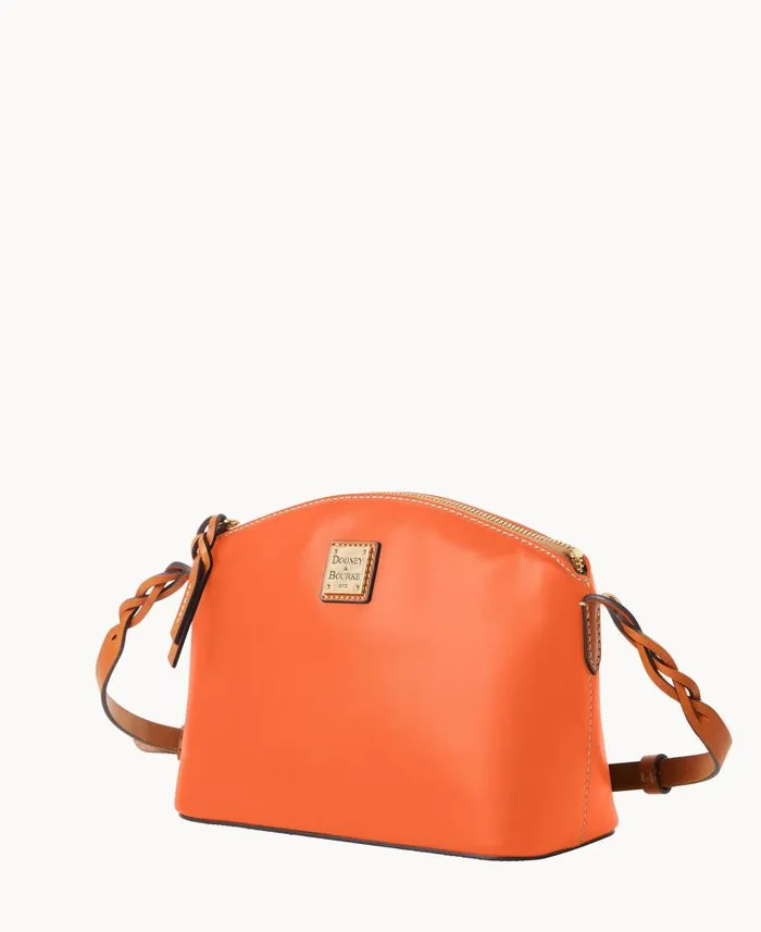 Dooney and Bourke Wexford Leather Penny Crossbody Coral WomenMen Crossbodies Dooney and Bourke Wexford Leather Penny Crossbody Coral WomenMen Crossbodies