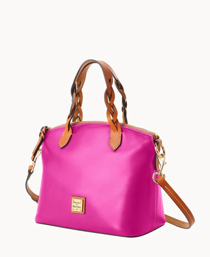 Dooney and Bourke Wexford Leather Small Heidi Satchel Magenta WomenMen Satchels Dooney and Bourke Wexford Leather Small Heidi Satchel Magenta WomenMen Satchels