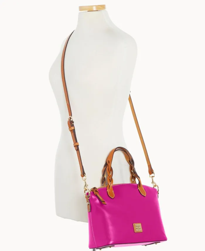Dooney and Bourke Wexford Leather Small Heidi Satchel Magenta WomenMen Satchels Dooney and Bourke Wexford Leather Small Heidi Satchel Magenta WomenMen Satchels