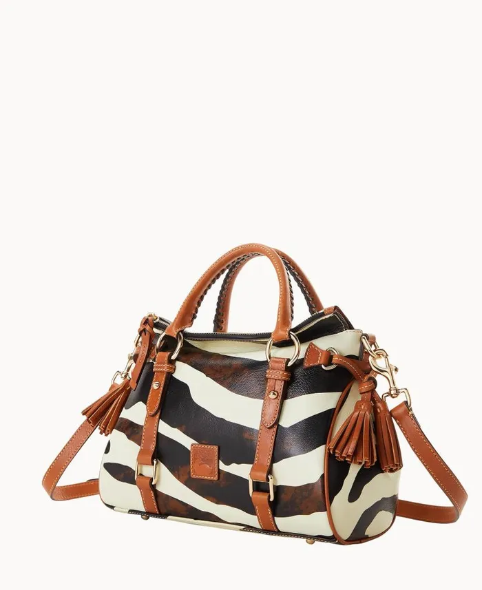 Dooney and Bourke Zebra Leather Satchel Zebra WomenMen Satchels