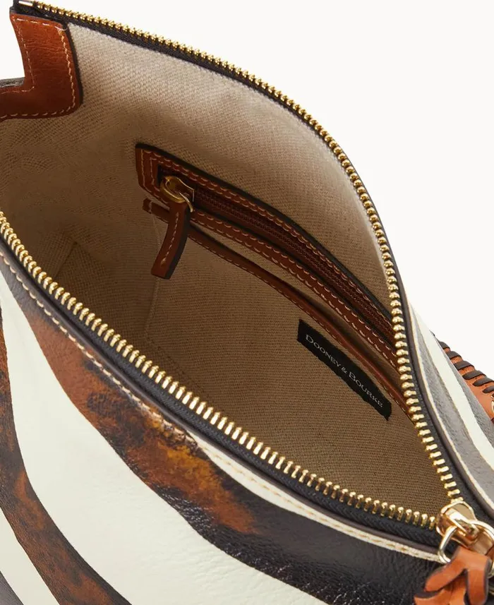 Dooney and Bourke Zebra Leather Satchel Zebra WomenMen Satchels