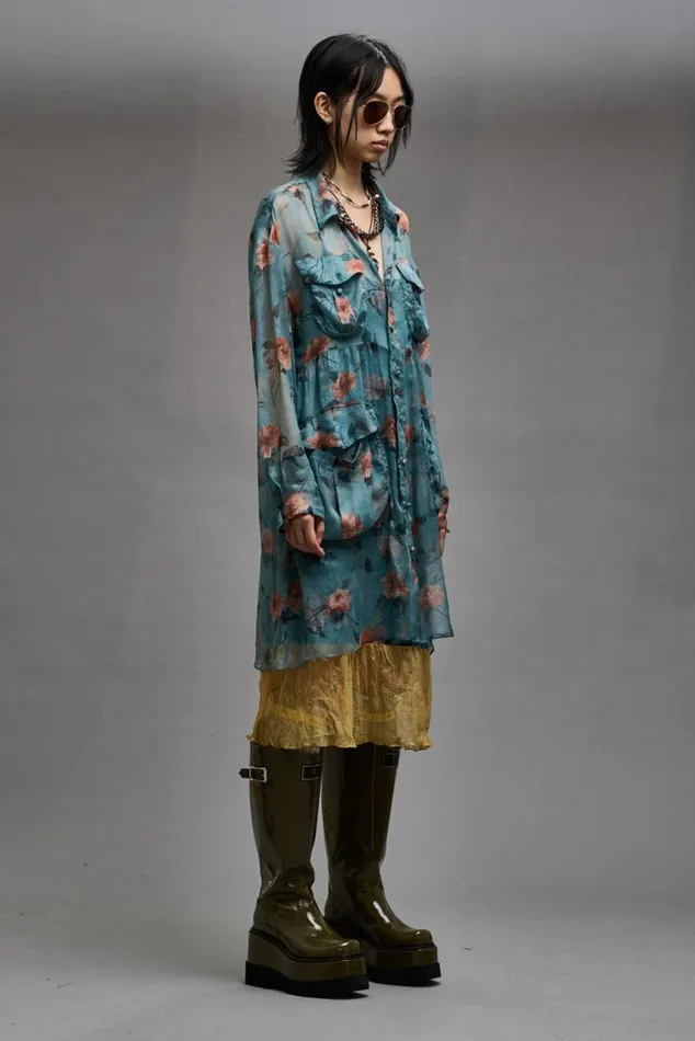 DOUBLE LAYER DRESS SET 8211 BLUE FLORAL Women R13 Dresses and Skirts