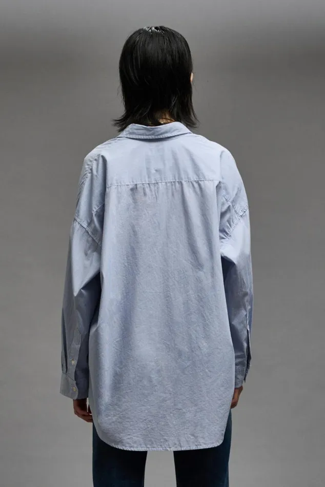 Drop Neck Oxford Shirt Official Site Women R13 Tops