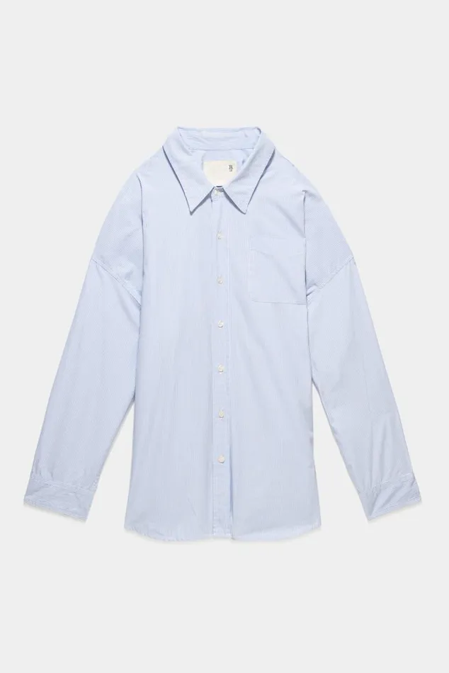 Drop Neck Oxford Shirt Official Site Women R13 Tops