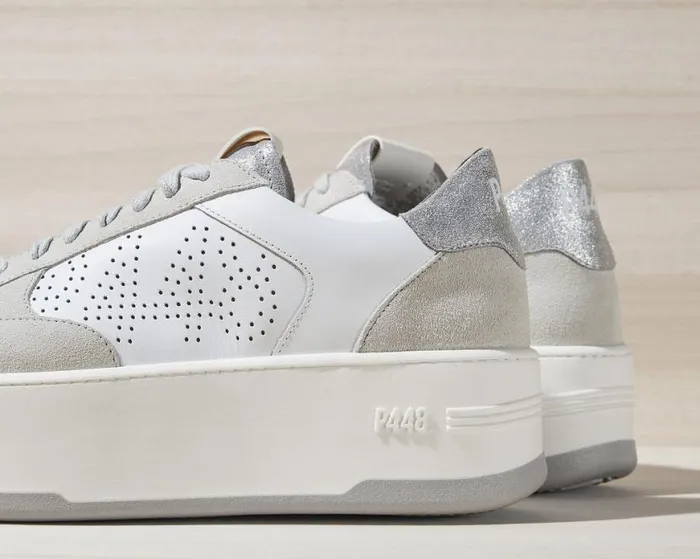 Empire WhiteSilver Women P448 Low Tops Empire WhiteSilver Women P448 Low Tops