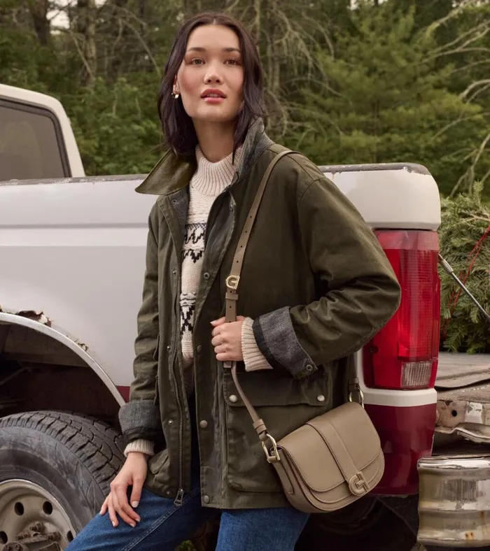 Essential Mini Saddle Bag Irish Coffee Women Cole Haan Crossbody Bags