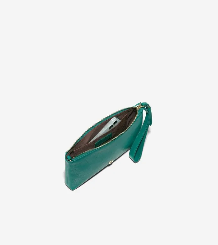 Essential Pouch Green Women Cole Haan Wallets and Wristlets