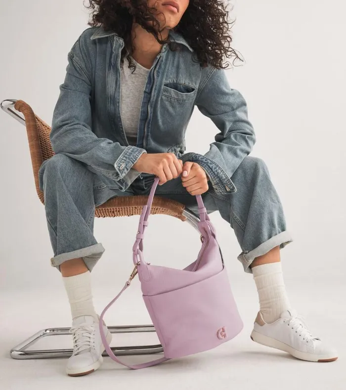 Essential Soft Bucket Bag Mauve Women Cole Haan Shoulder Bags