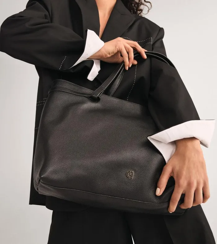 Essential Soft Tote Bag Black Women Cole Haan Tote Bags
