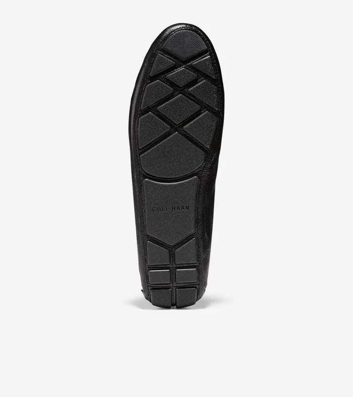 Evelyn Driver Black Leather Women Cole Haan Loafers and Drivers