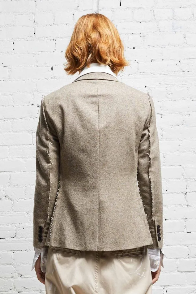 FLAT SLEEVE BLAZER 8211 OATMEAL Women R13 Jackets and Coats