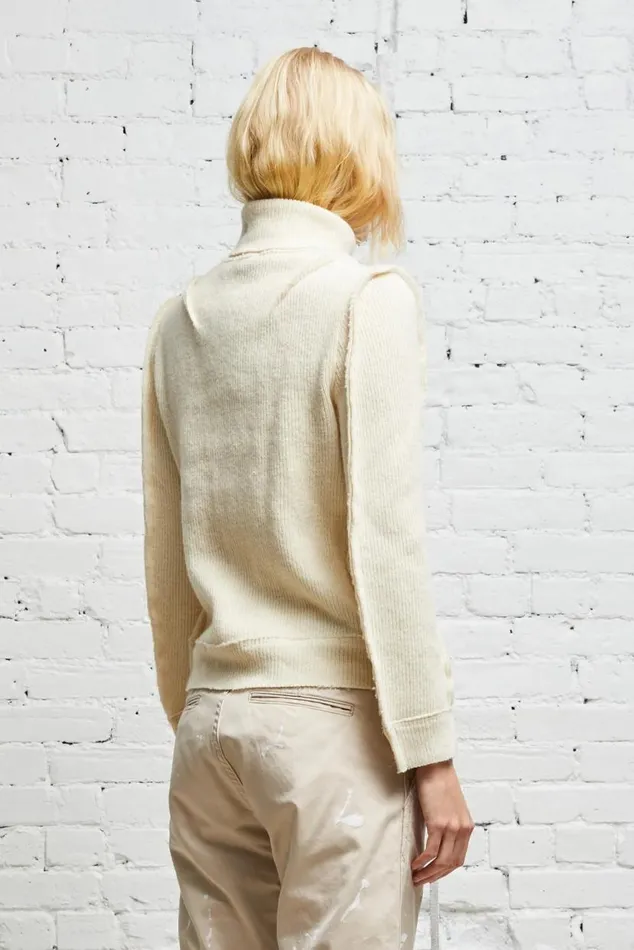 FLAT SLEEVE TURTLENECK 8211 ECRU Women R13 Sweaters