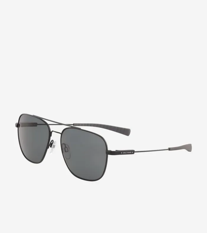 Flexible Navigator Sunglasses Black MenWomen Cole Haan Sunglasses