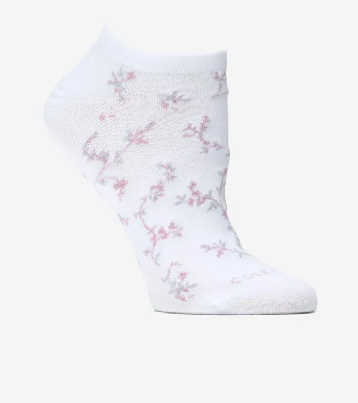 Floral No Show Socks White Women Cole Haan Socks