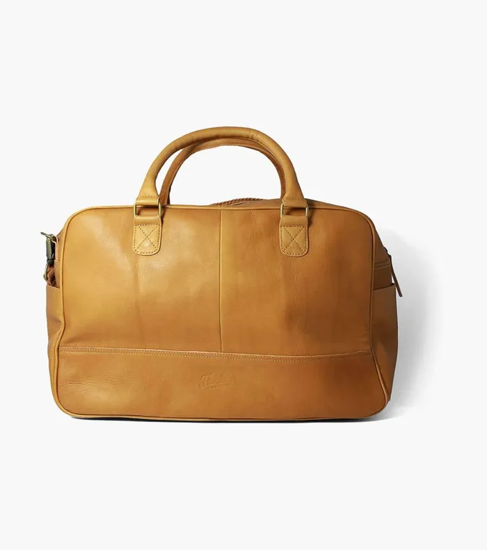 Florsheim Bags Adelmo Leather Duffle Bag Tan 8211 Men