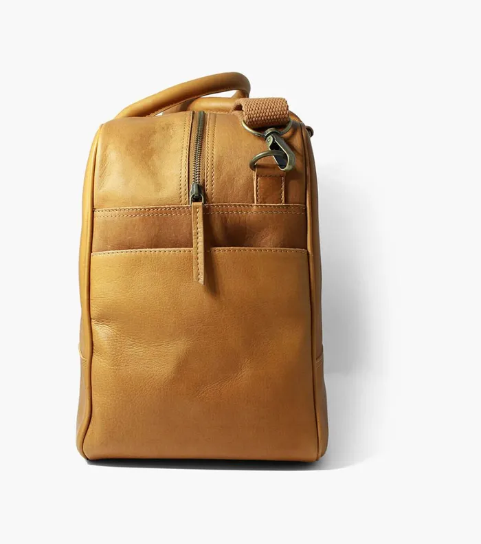Florsheim Bags Adelmo Leather Duffle Bag Tan 8211 Men